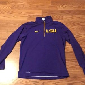 Nike Dri-Fit LSU pullover. Brand new.